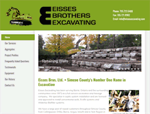Tablet Screenshot of eissesexcavating.com